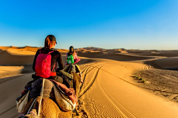 Riding-Camels-in-Zagora-Morocco